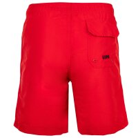 U.S. POLO ASSN. Herren Badeshorts - Swim Shorts Logo, Badehose, einfarbig Rot M