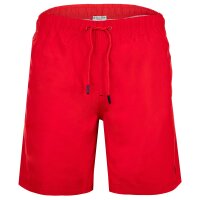 U.S. POLO ASSN. Men Swim Shorts - Swim Shorts Logo, Swim Trunks, Solid Color Red M (Medium)