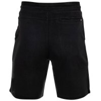 U.S. POLO ASSN. Men Sweat Shorts - Diagonal Fleece Carbon Finish, Cotton, Plain Colour Black M (Medium)