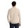 DSTREZZED Mens Knitted Jumper - Mercury Crew, Round Neck, Melange Slub, Cotton Blend Beige M (Medium)