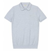 DSTREZZED Mens Knitted Polo Shirt - Mercury Short Sleeve...