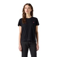 Levis Damen T-Shirt - Perfect Tee, Rundhals, Baumwolle Schwarz S