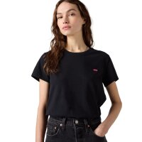 Levis Damen T-Shirt - Perfect Tee, Rundhals, Baumwolle Schwarz XS