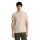 DSTREZZED Mens Knitted Polo Shirt - Mercury Short Sleeve Polo, Melange Slub, Cotton Blend Beige XL (X-Large)