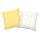 Tom Tailor Bed Linen Set - LARGE CHECK, Renforcé bed linen, reversible design, cotton Yellow/White 155x220cm