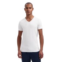 DSTREZZED Mens T-shirt, V-neck, 2-pack – Eastwood, slim fit, cotton-viscose blend White M (Medium)