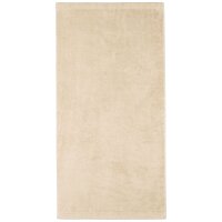 CAWÖ Handtuch - Lifestyle, Walkfrottier, Baumwolle, einfarbig Beige 50x100cm