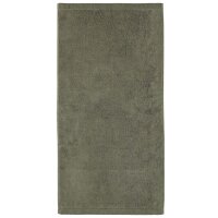 CAWÖ Handtuch - Lifestyle, Walkfrottier, Baumwolle, einfarbig Grün 50x100cm