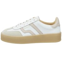 GANT Women Trainers - CUZMANI, Trainers, Low, Platform, Lace-up, Genuine Leather White/Beige EUR 39 (UK 6)