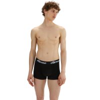 ellesse Herren Boxershorts, 12er Pack - BARLA , Trunks, Logobund, einfarbig Schwarz S