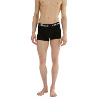 ellesse Herren Boxershorts, 12er Pack - BARLA , Trunks, Logobund, einfarbig Schwarz S