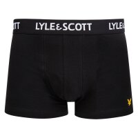 LYLE&SCOTT Herren Boxershorts, 3er Pack - Barclay Core Trunks, Baumwoll-Stretch Schwarz M