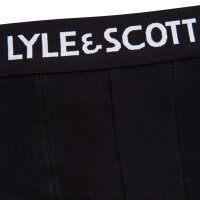 LYLE&SCOTT Herren Boxershorts, 3er Pack - Barclay Core Trunks, Baumwoll-Stretch Schwarz M