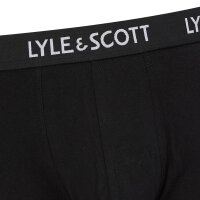 LYLE&SCOTT Herren Boxershorts, 5er Pack - Miller Core Trunks, Baumwoll-Stretch Schwarz L