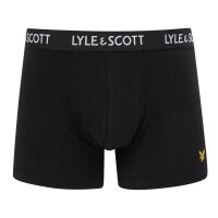 LYLE&SCOTT Herren Boxershorts, 5er Pack - Miller Core Trunks, Baumwoll-Stretch Schwarz M