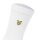 LYLE&SCOTT Herren Tennissocken, 5er Pack - Camdyn Core Socks, Baumwollmischung, einfarbig Weiß 40-46