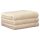 CAWÖ guest towel, pack of 3 – Lifestyle, terry cloth, cotton, plain colour Beige 30x50cm