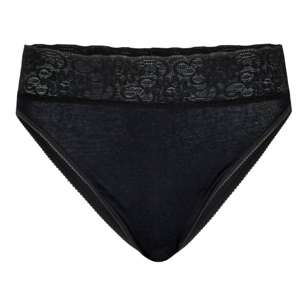 CALIDA Damen Slip - Iconics, Jazzpant, Spitze, Baumwolle Schwarz XS (36/38)