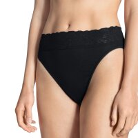 CALIDA Damen Slip - Iconics, Jazzpant, Spitze, Baumwolle Schwarz XS (36/38)