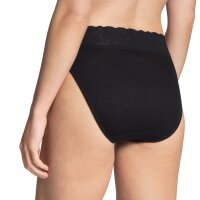 CALIDA Damen Slip - Iconics, Jazzpant, Spitze, Baumwolle Schwarz XS (36/38)