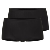 CALIDA Damen Panty-Slip 2er Pack - Natural Comfort, Regular Cut, einfarbig Schwarz XS (36/38)