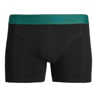 JACK&JONES Herren Boxershorts, 5er Pack - JACWESLEY SOLID TRUNKS 5 PACK, Baumwoll-Stretch Schwarz S