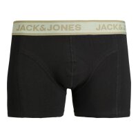 JACK&JONES Mens Boxer Shorts, 5-Pack - JACWESLEY SOLID TRUNKS 5 PACK, Stretch Cotton Black S (Small)