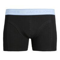 JACK&JONES Mens Boxer Shorts, 5-Pack - JACWESLEY SOLID TRUNKS 5 PACK, Stretch Cotton Black S (Small)