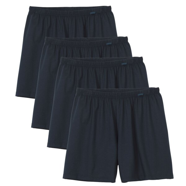 CALIDA Men Woven Boxer Shorts, 4-Pack - Prints Benefits, Cotton, Single Jersey Dark Blue M (Medium)
