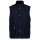 GANT Men Quilted Waistcoat - CLASSIC QUILTED VEST, zip fastening, stand-up collar Blue L (Large)