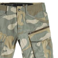 G-STAR Herren Jeans - Rovic Zip 3d Regular Tapered, Army Pant, Camouflage-Print, Länge 32 Grün/Beige 30W/32L