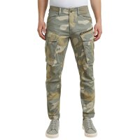 G-STAR Herren Jeans - Rovic Zip 3d Regular Tapered, Army Pant, Camouflage-Print, Länge 32 Grün/Beige 30W/32L