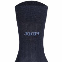 JOOP! Unisex Socken, 6er Pack - Premium Essential Mercerised Socks, Logo, einfarbig Dunkelblau 39-42