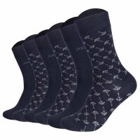 JOOP! Unisex Socken, 6er Pack - Premium Essential Iconic Socks, Logo, Baumwollmischung Dunkelblau 35-38