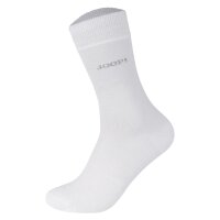 JOOP! Unisex Socken, 6er Pack - Premium Essential Iconic Socks, Logo, Baumwollmischung Weiß 35-38