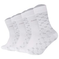JOOP! Unisex socks, pack of 6 – Premium Essential Iconic Socks, logo, cotton blend White 35-38 (UK 3-5,5)