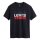 Levis Mens T-Shirt 2 pack - ‘Sportswear Logo Graphic Tee’, Round Neck, Cotton Black M (Medium)