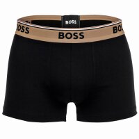 BOSS Herren Boxershorts, 3er Pack - Trunk 3P Power, Cotton Stretch, Logo, uni Schwarz (009) M