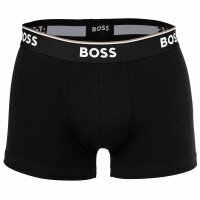 BOSS mens boxer shorts, 3-pack - Trunk 3P Power, cotton stretch, logo, uni Black (009) M (Medium)