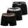 BOSS Herren Boxershorts, 3er Pack - Trunk 3P Power, Cotton Stretch, Logo, uni Schwarz (009) M