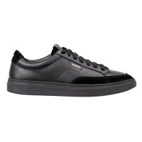 BOSS Mens Trainers - Kieran Tenn sdtbal, Low-top, Genuine Leather, Logo Black EUR 41 (UK 7)