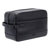 JOOP! Herren Kulturtasche - Manciano Eris Washbag mhz, Leder Schwarz 17x25x13