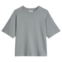 Marc OPolo Damen T-Shirt, kurzarm - Rundhals, Loose Fit, Baumwolle-Modal-Mix Grau L