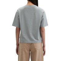 Marc OPolo womens T-shirt, short-sleeved – round neck, loose fit, cotton-modal blend Grey L (Large)