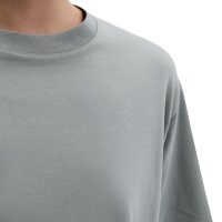 Marc OPolo womens T-shirt, short-sleeved – round neck, loose fit, cotton-modal blend Grey L (Large)