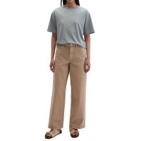 Marc OPolo womens T-shirt, short-sleeved – round neck, loose fit, cotton-modal blend Grey L (Large)