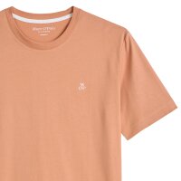 Marc OPolo Herren T-Shirt - Small-Logo, Regular Fit, Baumwolle, Logoprint, uni Faded Coral M