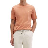 Marc OPolo Mens T-shirt - Small logo, regular fit, cotton, logo print, plain Faded Coral M (Medium)