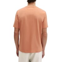 Marc OPolo Mens T-shirt - Small logo, regular fit, cotton, logo print, plain Faded Coral M (Medium)