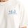 Marc OPolo Denim Herren T-Shirt, kurzarm - Rundhals, Front + Backprint Skal, Relaxed Fit Weiß (Silky White) M